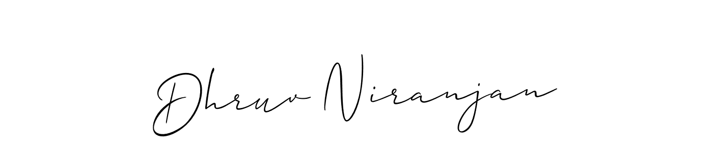 Make a beautiful signature design for name Dhruv Niranjan. Use this online signature maker to create a handwritten signature for free. Dhruv Niranjan signature style 2 images and pictures png