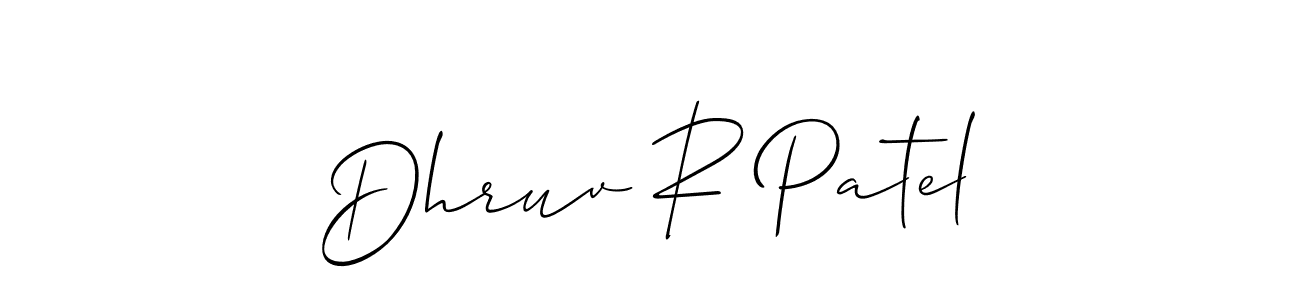 Check out images of Autograph of Dhruv R Patel name. Actor Dhruv R Patel Signature Style. Allison_Script is a professional sign style online. Dhruv R Patel signature style 2 images and pictures png