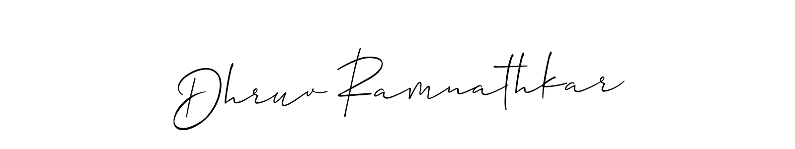 You can use this online signature creator to create a handwritten signature for the name Dhruv Ramnathkar. This is the best online autograph maker. Dhruv Ramnathkar signature style 2 images and pictures png