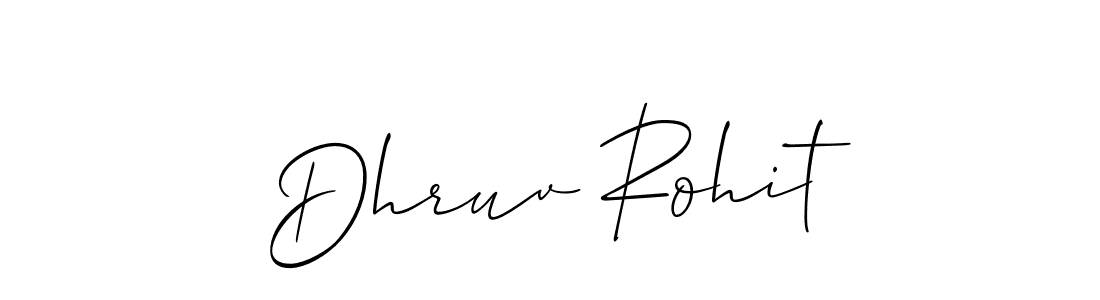Design your own signature with our free online signature maker. With this signature software, you can create a handwritten (Allison_Script) signature for name Dhruv Rohit. Dhruv Rohit signature style 2 images and pictures png
