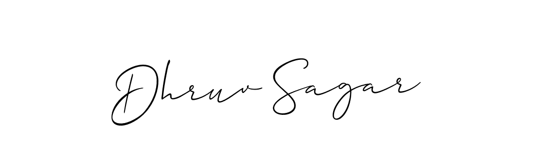 How to Draw Dhruv Sagar signature style? Allison_Script is a latest design signature styles for name Dhruv Sagar. Dhruv Sagar signature style 2 images and pictures png