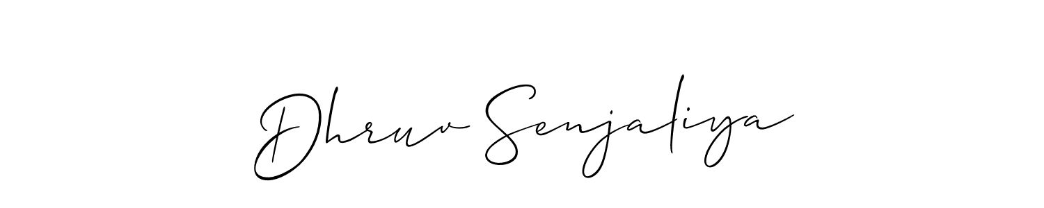 Similarly Allison_Script is the best handwritten signature design. Signature creator online .You can use it as an online autograph creator for name Dhruv Senjaliya. Dhruv Senjaliya signature style 2 images and pictures png