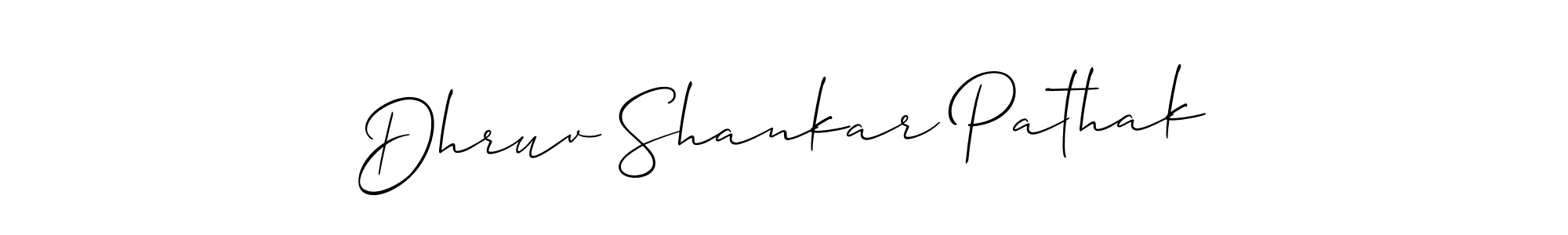 Dhruv Shankar Pathak stylish signature style. Best Handwritten Sign (Allison_Script) for my name. Handwritten Signature Collection Ideas for my name Dhruv Shankar Pathak. Dhruv Shankar Pathak signature style 2 images and pictures png