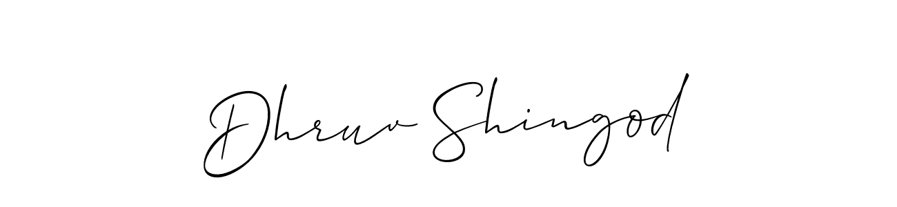 Dhruv Shingod stylish signature style. Best Handwritten Sign (Allison_Script) for my name. Handwritten Signature Collection Ideas for my name Dhruv Shingod. Dhruv Shingod signature style 2 images and pictures png