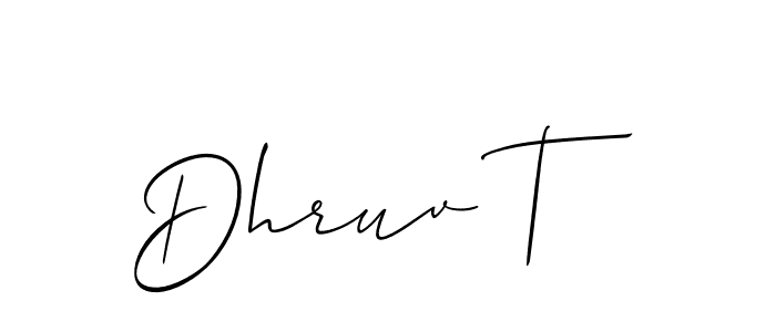 Here are the top 10 professional signature styles for the name Dhruv T. These are the best autograph styles you can use for your name. Dhruv T signature style 2 images and pictures png