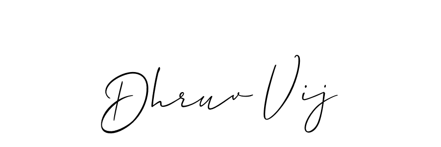 Similarly Allison_Script is the best handwritten signature design. Signature creator online .You can use it as an online autograph creator for name Dhruv Vij. Dhruv Vij signature style 2 images and pictures png