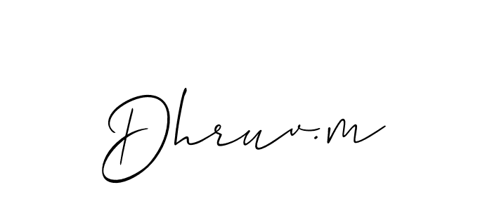 Best and Professional Signature Style for Dhruv.m. Allison_Script Best Signature Style Collection. Dhruv.m signature style 2 images and pictures png