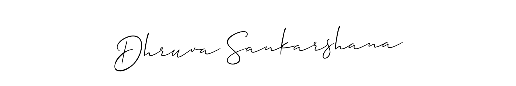 Use a signature maker to create a handwritten signature online. With this signature software, you can design (Allison_Script) your own signature for name Dhruva Sankarshana. Dhruva Sankarshana signature style 2 images and pictures png