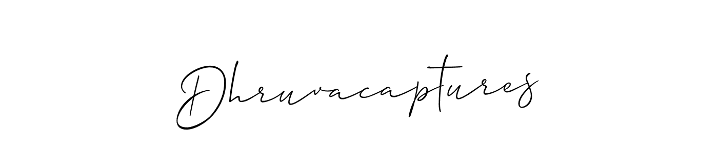 Also You can easily find your signature by using the search form. We will create Dhruvacaptures name handwritten signature images for you free of cost using Allison_Script sign style. Dhruvacaptures signature style 2 images and pictures png