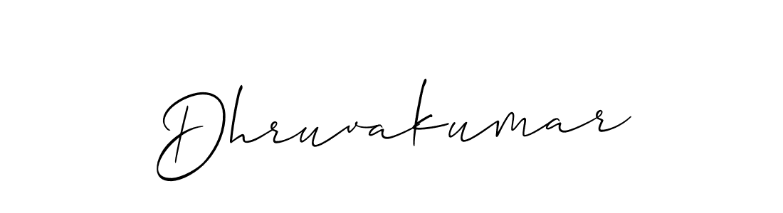 Dhruvakumar stylish signature style. Best Handwritten Sign (Allison_Script) for my name. Handwritten Signature Collection Ideas for my name Dhruvakumar. Dhruvakumar signature style 2 images and pictures png