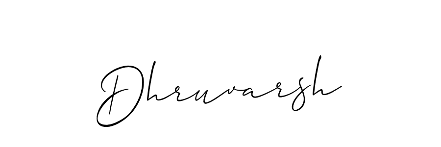 How to Draw Dhruvarsh signature style? Allison_Script is a latest design signature styles for name Dhruvarsh. Dhruvarsh signature style 2 images and pictures png