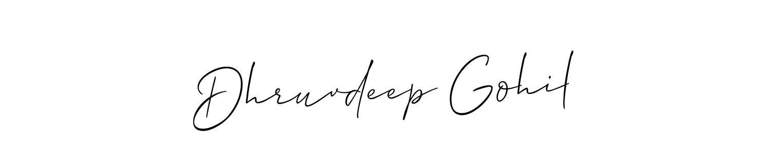 See photos of Dhruvdeep Gohil official signature by Spectra . Check more albums & portfolios. Read reviews & check more about Allison_Script font. Dhruvdeep Gohil signature style 2 images and pictures png