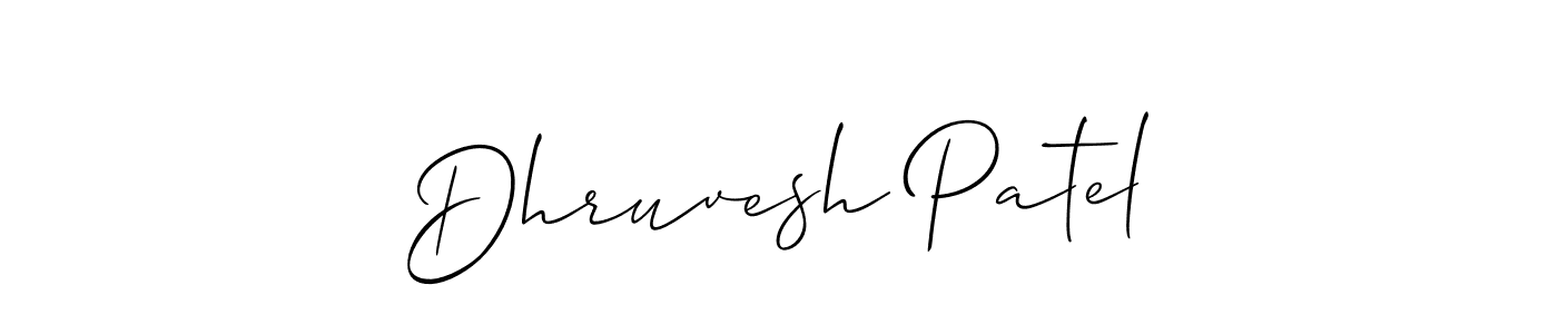 How to Draw Dhruvesh Patel signature style? Allison_Script is a latest design signature styles for name Dhruvesh Patel. Dhruvesh Patel signature style 2 images and pictures png