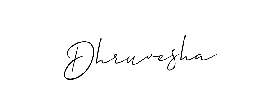 Create a beautiful signature design for name Dhruvesha. With this signature (Allison_Script) fonts, you can make a handwritten signature for free. Dhruvesha signature style 2 images and pictures png