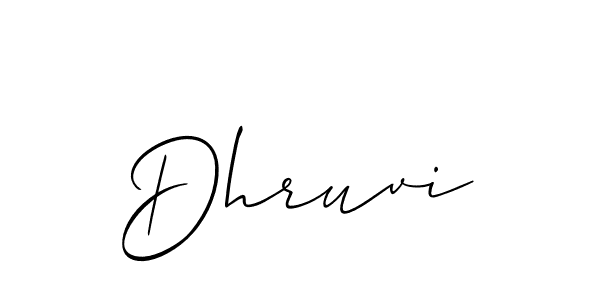 Best and Professional Signature Style for Dhruvi. Allison_Script Best Signature Style Collection. Dhruvi signature style 2 images and pictures png