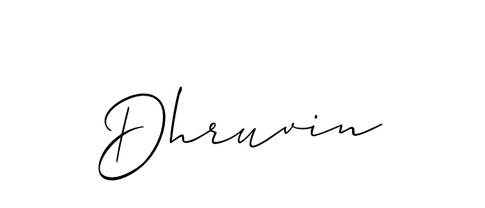 Best and Professional Signature Style for Dhruvin. Allison_Script Best Signature Style Collection. Dhruvin signature style 2 images and pictures png