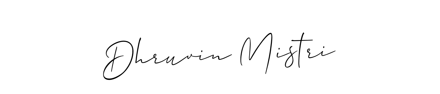 You should practise on your own different ways (Allison_Script) to write your name (Dhruvin Mistri) in signature. don't let someone else do it for you. Dhruvin Mistri signature style 2 images and pictures png