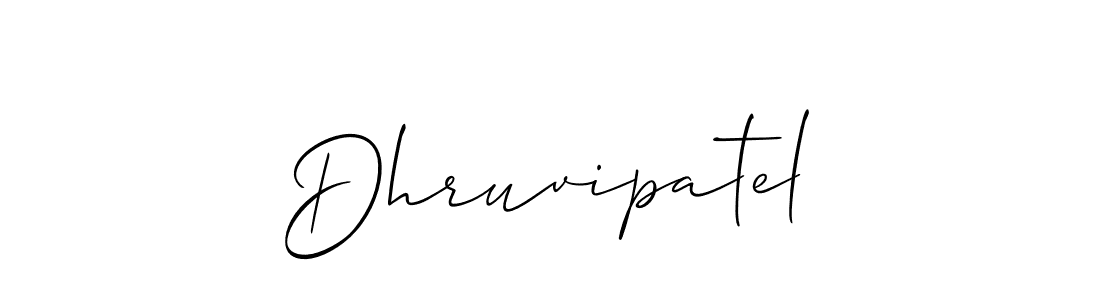 Create a beautiful signature design for name Dhruvipatel. With this signature (Allison_Script) fonts, you can make a handwritten signature for free. Dhruvipatel signature style 2 images and pictures png