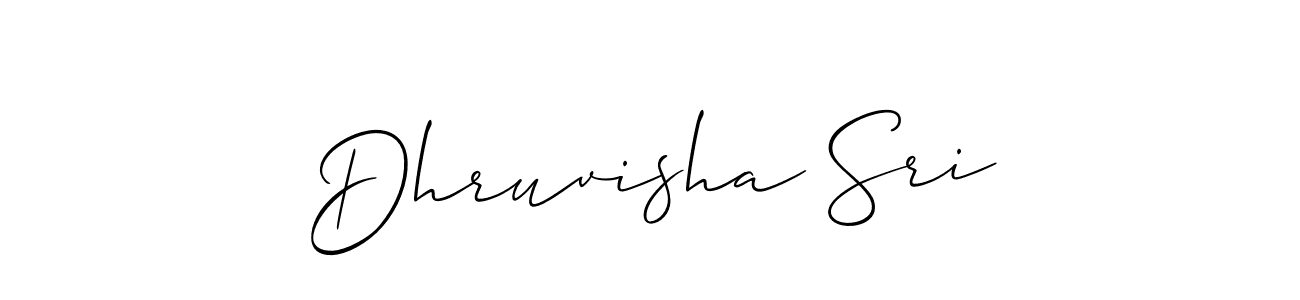 Make a short Dhruvisha Sri signature style. Manage your documents anywhere anytime using Allison_Script. Create and add eSignatures, submit forms, share and send files easily. Dhruvisha Sri signature style 2 images and pictures png
