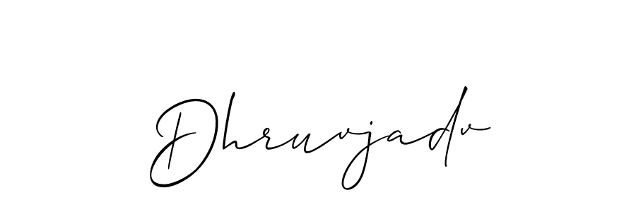 It looks lik you need a new signature style for name Dhruvjadv. Design unique handwritten (Allison_Script) signature with our free signature maker in just a few clicks. Dhruvjadv signature style 2 images and pictures png