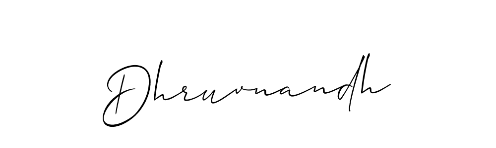 You should practise on your own different ways (Allison_Script) to write your name (Dhruvnandh) in signature. don't let someone else do it for you. Dhruvnandh signature style 2 images and pictures png