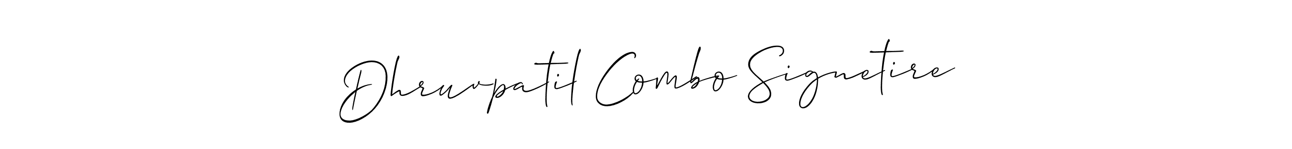 Make a short Dhruvpatil Combo Signetire signature style. Manage your documents anywhere anytime using Allison_Script. Create and add eSignatures, submit forms, share and send files easily. Dhruvpatil Combo Signetire signature style 2 images and pictures png