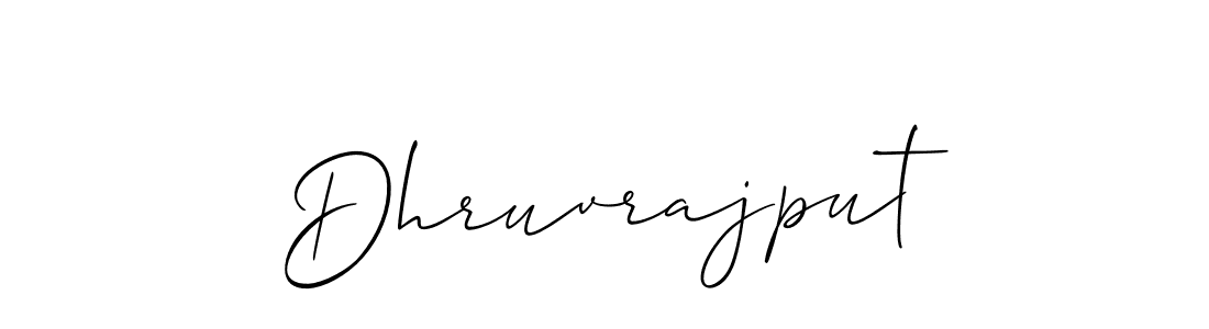It looks lik you need a new signature style for name Dhruvrajput. Design unique handwritten (Allison_Script) signature with our free signature maker in just a few clicks. Dhruvrajput signature style 2 images and pictures png