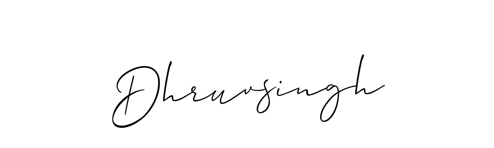 Allison_Script is a professional signature style that is perfect for those who want to add a touch of class to their signature. It is also a great choice for those who want to make their signature more unique. Get Dhruvsingh name to fancy signature for free. Dhruvsingh signature style 2 images and pictures png