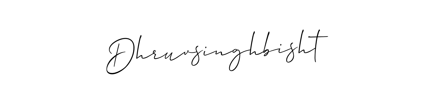 This is the best signature style for the Dhruvsinghbisht name. Also you like these signature font (Allison_Script). Mix name signature. Dhruvsinghbisht signature style 2 images and pictures png