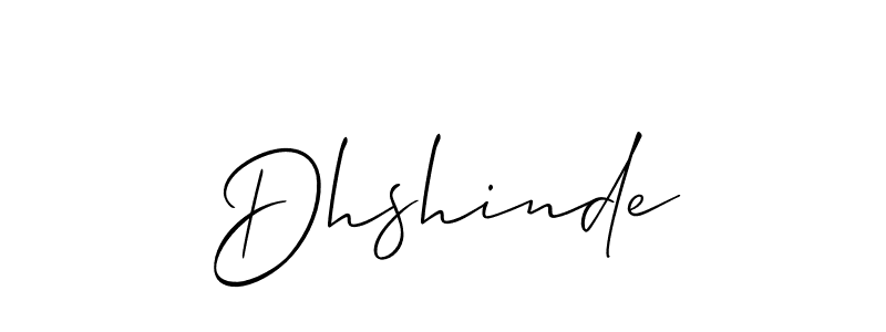 It looks lik you need a new signature style for name Dhshinde. Design unique handwritten (Allison_Script) signature with our free signature maker in just a few clicks. Dhshinde signature style 2 images and pictures png