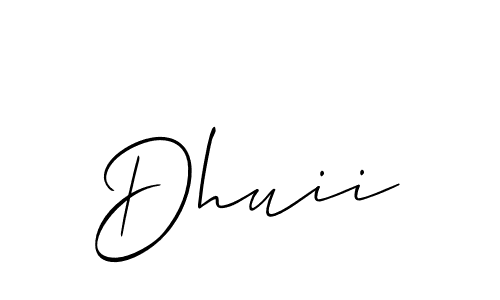 Best and Professional Signature Style for Dhuii. Allison_Script Best Signature Style Collection. Dhuii signature style 2 images and pictures png