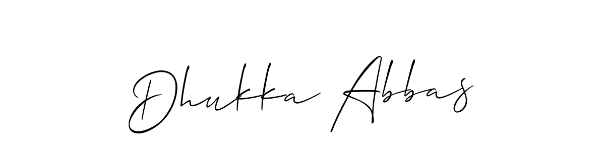 You can use this online signature creator to create a handwritten signature for the name Dhukka Abbas. This is the best online autograph maker. Dhukka Abbas signature style 2 images and pictures png