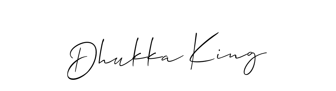 Make a short Dhukka King signature style. Manage your documents anywhere anytime using Allison_Script. Create and add eSignatures, submit forms, share and send files easily. Dhukka King signature style 2 images and pictures png