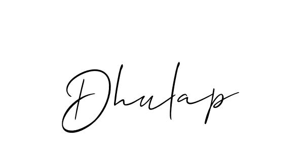 You can use this online signature creator to create a handwritten signature for the name Dhulap. This is the best online autograph maker. Dhulap signature style 2 images and pictures png