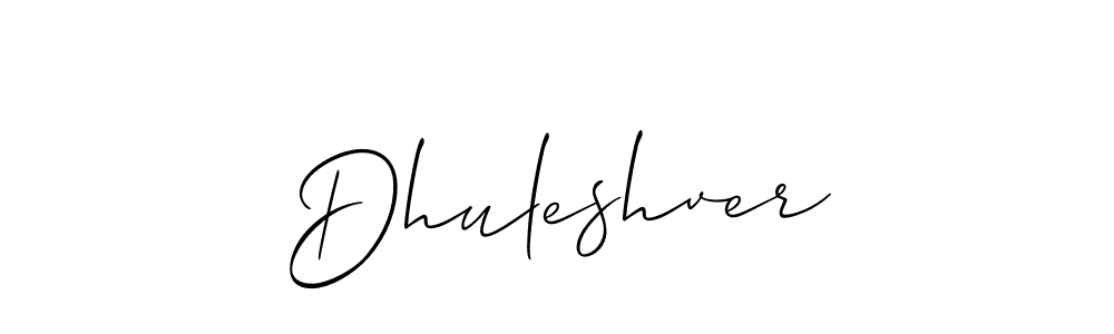It looks lik you need a new signature style for name Dhuleshver. Design unique handwritten (Allison_Script) signature with our free signature maker in just a few clicks. Dhuleshver signature style 2 images and pictures png