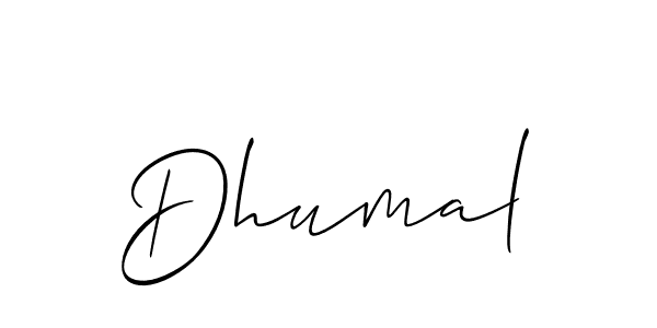 Best and Professional Signature Style for Dhumal. Allison_Script Best Signature Style Collection. Dhumal signature style 2 images and pictures png