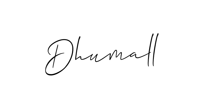 Similarly Allison_Script is the best handwritten signature design. Signature creator online .You can use it as an online autograph creator for name Dhumall. Dhumall signature style 2 images and pictures png