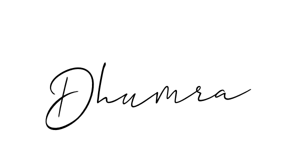 It looks lik you need a new signature style for name Dhumra. Design unique handwritten (Allison_Script) signature with our free signature maker in just a few clicks. Dhumra signature style 2 images and pictures png