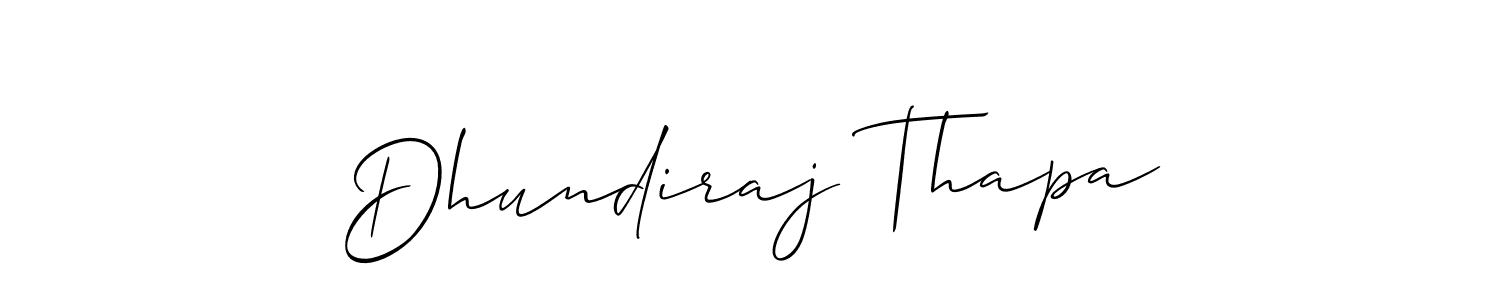 Also You can easily find your signature by using the search form. We will create Dhundiraj Thapa name handwritten signature images for you free of cost using Allison_Script sign style. Dhundiraj Thapa signature style 2 images and pictures png