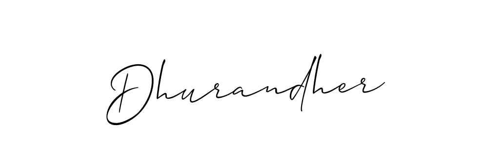 Once you've used our free online signature maker to create your best signature Allison_Script style, it's time to enjoy all of the benefits that Dhurandher name signing documents. Dhurandher signature style 2 images and pictures png