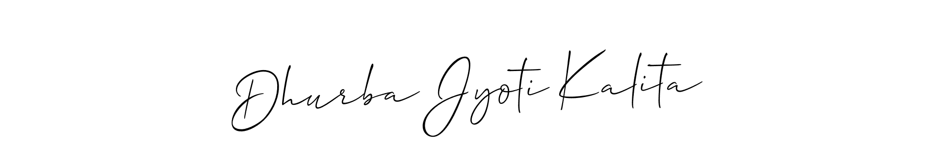 Make a beautiful signature design for name Dhurba Jyoti Kalita. Use this online signature maker to create a handwritten signature for free. Dhurba Jyoti Kalita signature style 2 images and pictures png