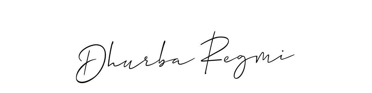 How to Draw Dhurba Regmi signature style? Allison_Script is a latest design signature styles for name Dhurba Regmi. Dhurba Regmi signature style 2 images and pictures png