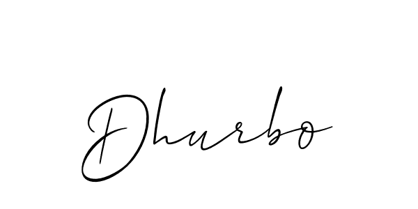 Also You can easily find your signature by using the search form. We will create Dhurbo name handwritten signature images for you free of cost using Allison_Script sign style. Dhurbo signature style 2 images and pictures png