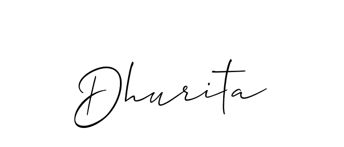 Make a beautiful signature design for name Dhurita. Use this online signature maker to create a handwritten signature for free. Dhurita signature style 2 images and pictures png