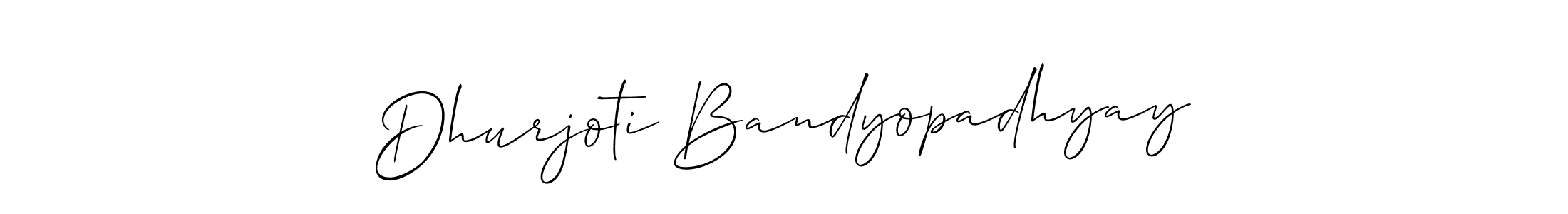 Make a short Dhurjoti Bandyopadhyay signature style. Manage your documents anywhere anytime using Allison_Script. Create and add eSignatures, submit forms, share and send files easily. Dhurjoti Bandyopadhyay signature style 2 images and pictures png