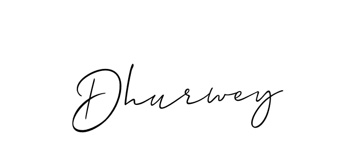 Create a beautiful signature design for name Dhurwey. With this signature (Allison_Script) fonts, you can make a handwritten signature for free. Dhurwey signature style 2 images and pictures png