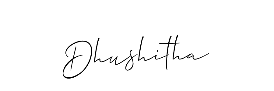 You can use this online signature creator to create a handwritten signature for the name Dhushitha. This is the best online autograph maker. Dhushitha signature style 2 images and pictures png