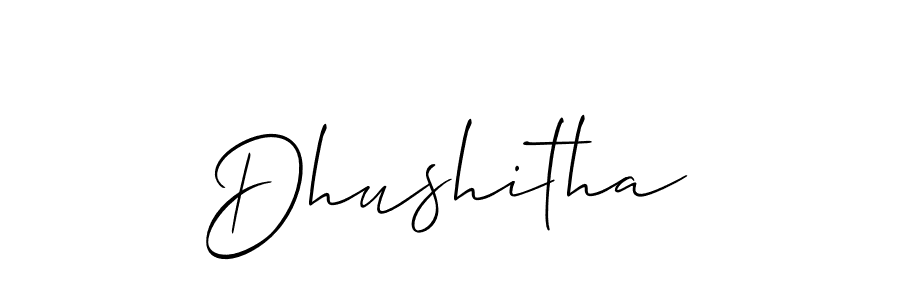 Best and Professional Signature Style for Dhushitha. Allison_Script Best Signature Style Collection. Dhushitha signature style 2 images and pictures png