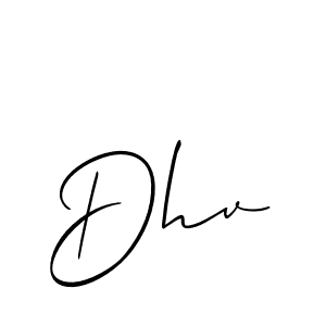 Use a signature maker to create a handwritten signature online. With this signature software, you can design (Allison_Script) your own signature for name Dhv. Dhv signature style 2 images and pictures png