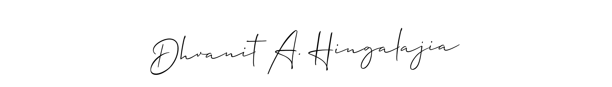 Check out images of Autograph of Dhvanit A. Hingalajia name. Actor Dhvanit A. Hingalajia Signature Style. Allison_Script is a professional sign style online. Dhvanit A. Hingalajia signature style 2 images and pictures png